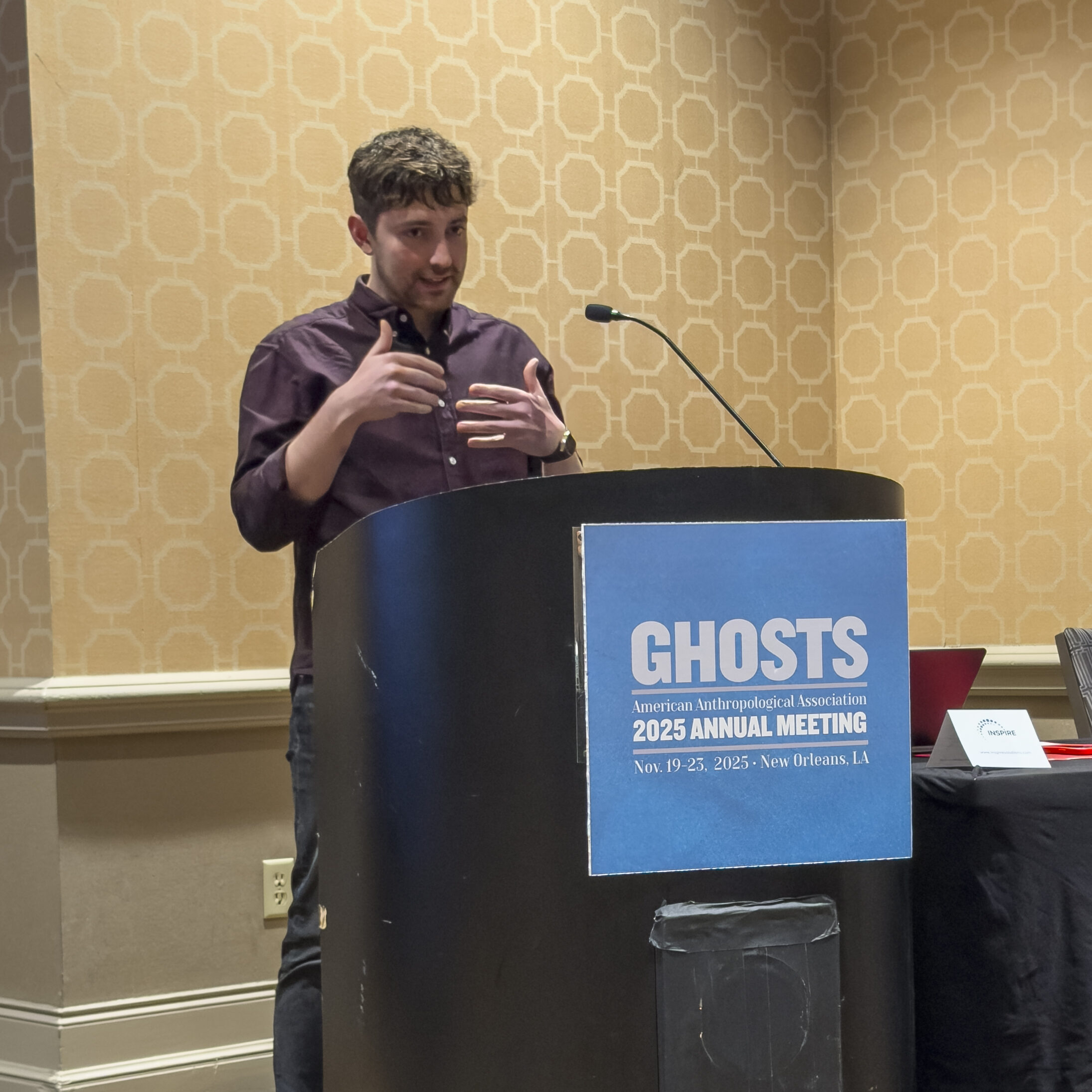 Thomas Long receives the Student Paper Prize honorable mention at the 2025 AAA meeting.